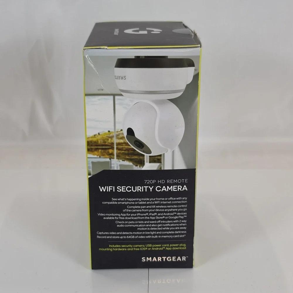 SmartGear STG-6581-KB 720P HD WiFi Security Camera 360 Pan Tilt Night Vision NOB